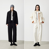 松紧腰小个子翻边休闲裤 ATUMU「奶奶裤 系列」暖冬新品 AT352