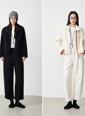 ATUMU「奶奶裤系列」暖冬新品 丨松紧腰小个子翻边休闲裤AT352