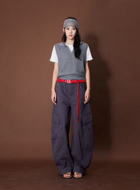 ATUMU 弯刀裤系列 早秋上新 松紧腰工装风休闲裤AT457