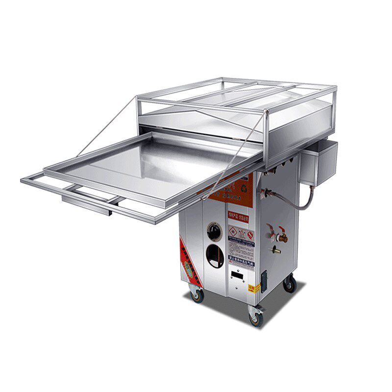 广东云浮石磨肠粉机商用摆摊抽屉式一抽一份全自动多功能煤气蒸炉