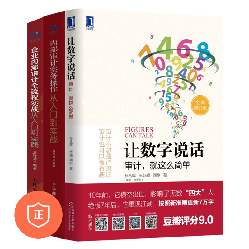 【正版】企业审计实操3本套：内部审计实务操作从入门到实战+企业内部审计全流程实战从入门到实践