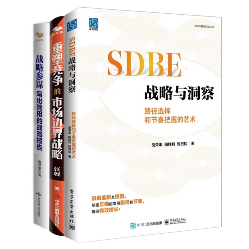 战略破界实战3本套：SDBE战略与洞察：路径选择和节奏把握的艺术 重塑竞争的市场边界战略 战略参谋