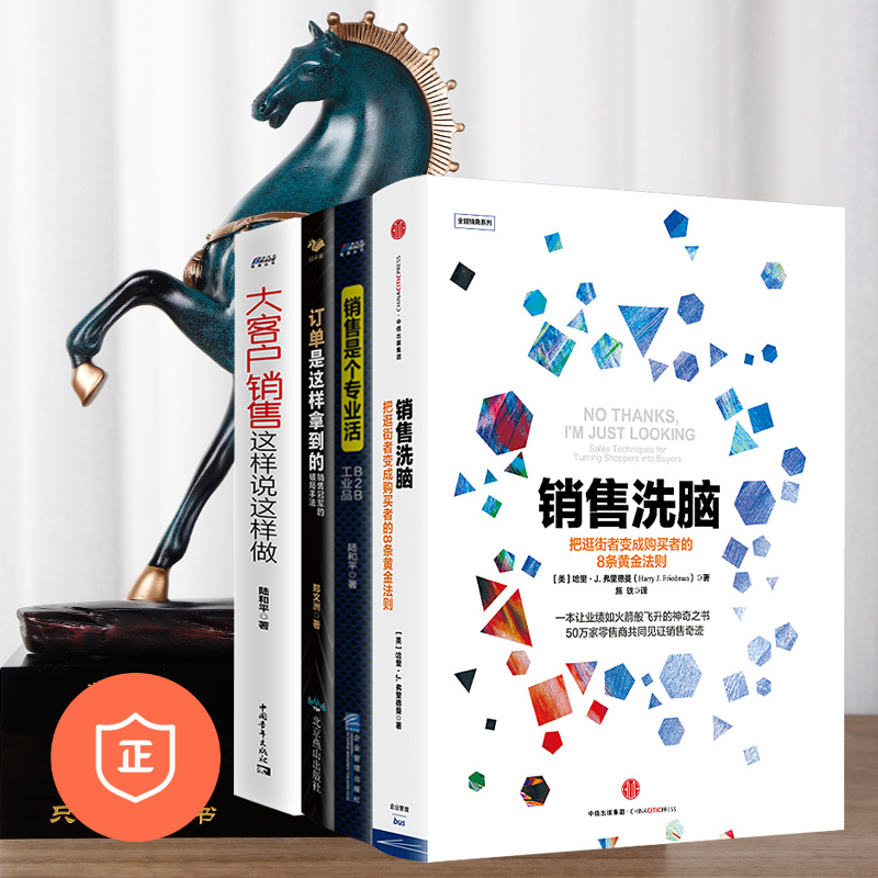 【正版】销售技巧4本套装：销售+专业活+销售破局手法+大客户销售这样说 管理类书籍管理科学企业管理