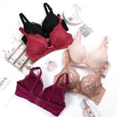 少女士6cm加厚款 无钢圈聚拢文胸罩奶罩小胸8cm超厚上托调整型内衣