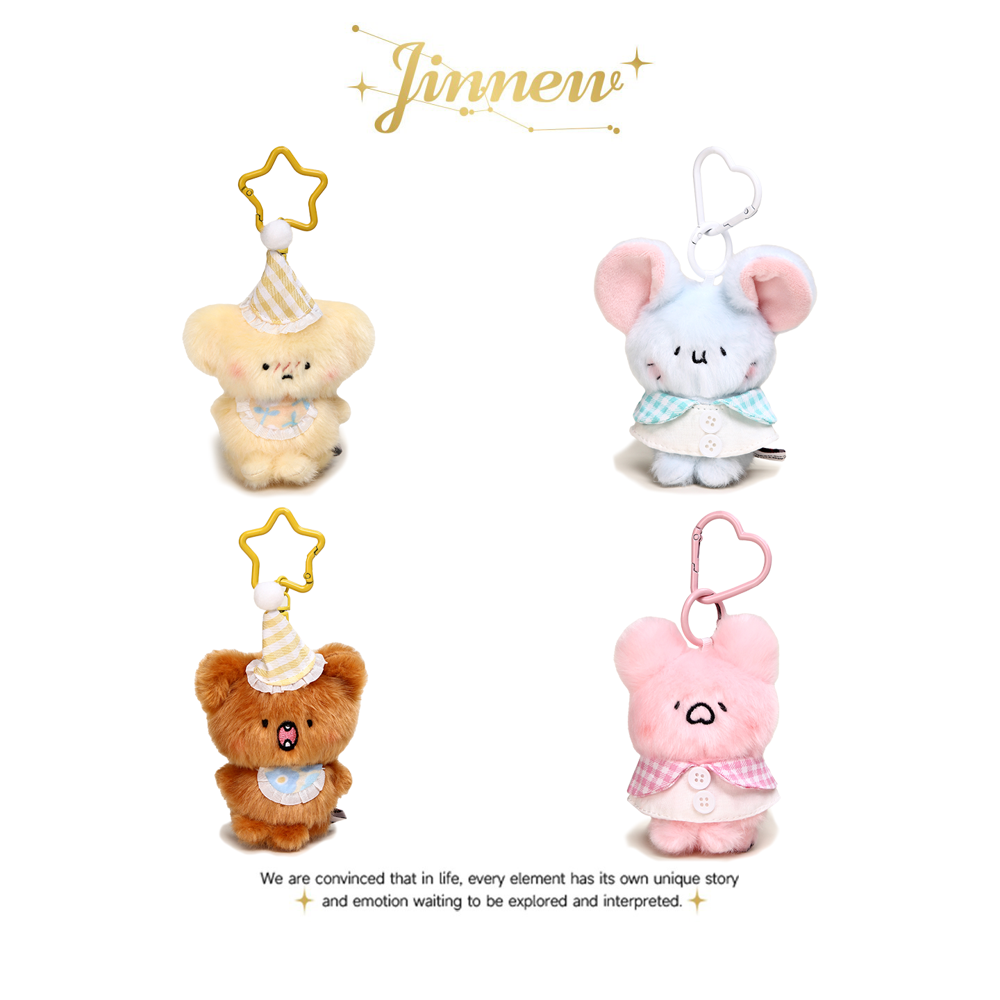 Jinnew原创丑萌可爱蓝色小老鼠毛绒公仔玩偶钥匙扣挂饰书包包挂件