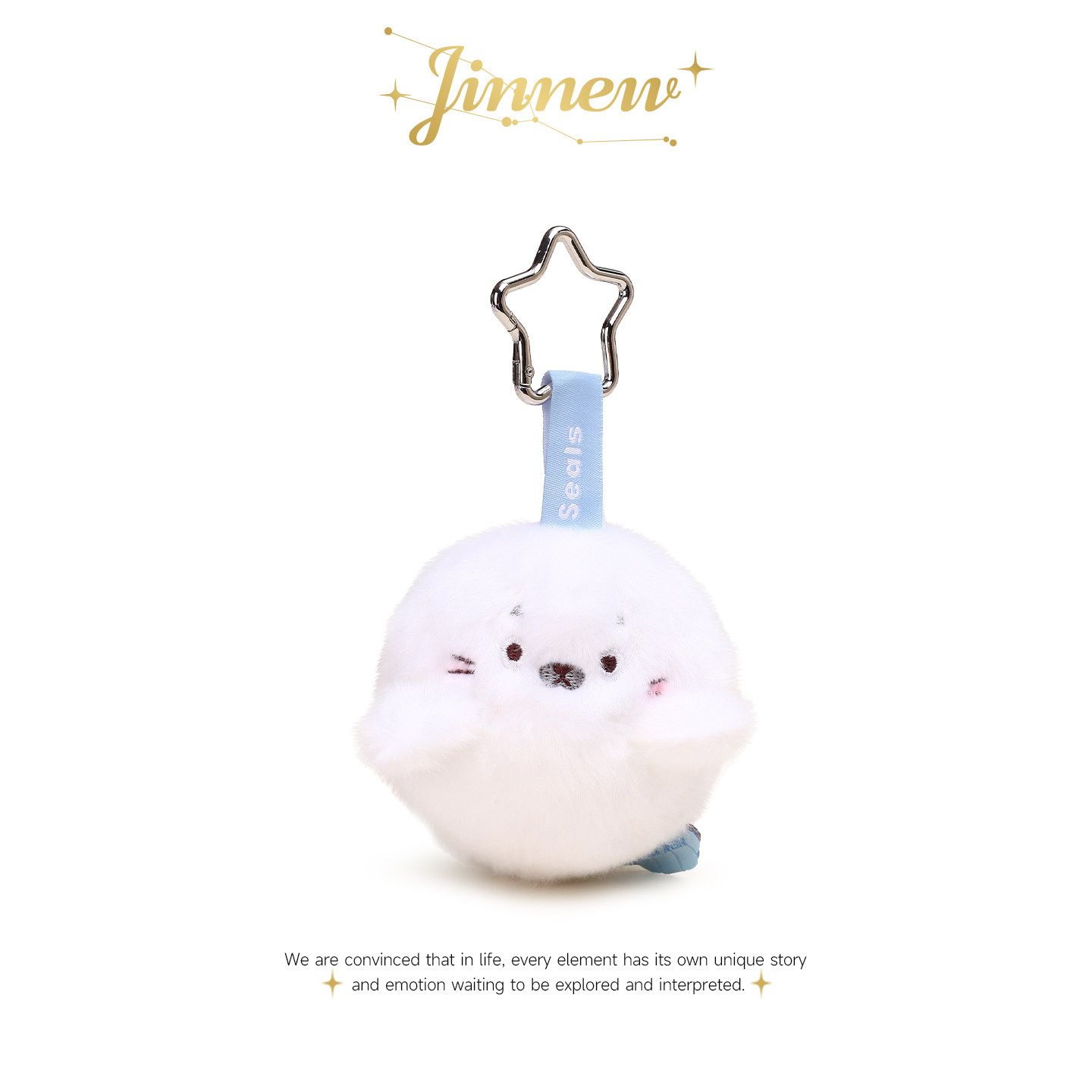 Jinnew原创丑萌海洋海豹企鹅乌龟鲨鱼毛绒玩偶公仔书包挂件钥匙扣图片