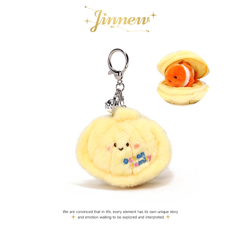 Jinnew海洋家族贝壳小窝金鱼挂件