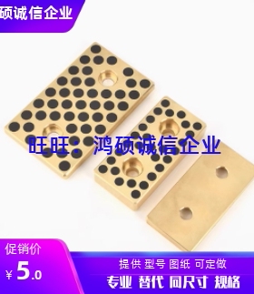 STW150-150 STW150-200 自润滑滑板 -铜合金10mm 2/4螺栓孔型