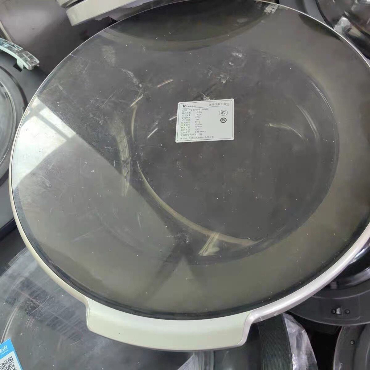 适用于西门子滚筒洗衣机XQG75-12P268(WM12P268TI)玻璃门二手件