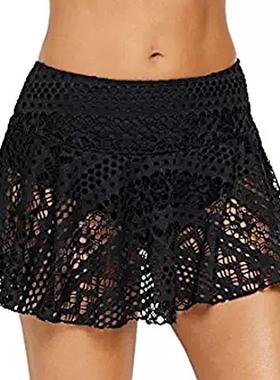 Swimming women skirt beach womens waist lace trunks