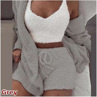 suit pajamas Womens clothes women shorts casual home plush