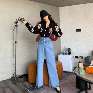 Cardigan Thick Jacket Top Knitted Loose Womens neck Short