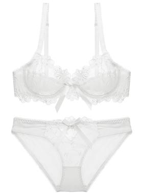 ladies bra lace transparent bra embroidery sexy underwear