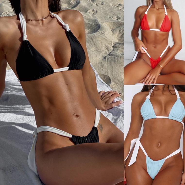 women for swimsuit split trial point three bikini neck