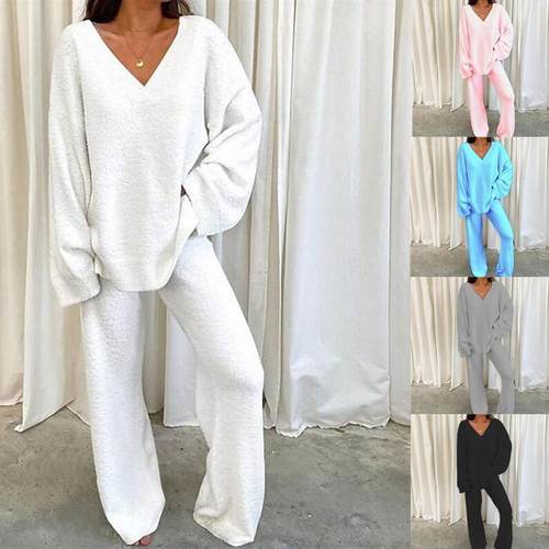 casual sets plus workout sweat winter pajamas pants waist