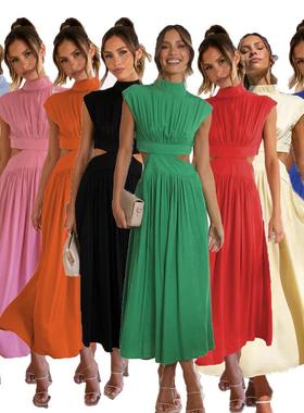 macaron waist-baring stand-up and fashionable style color