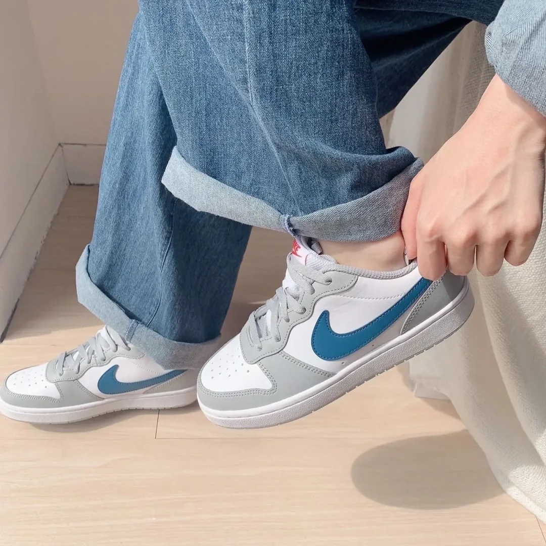 耐克 Nike Court Borough Low GS 白红橙黑蓝 低帮板鞋FD4635-161
