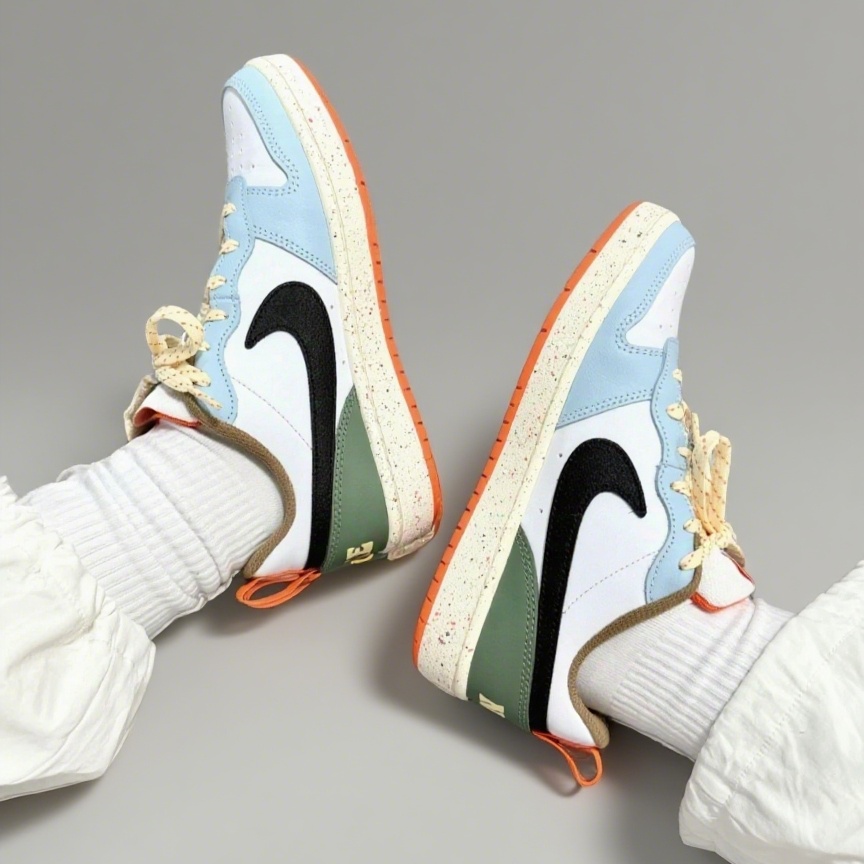 Nike Court Borough Low 2 GS 白黑红经典复古低帮板鞋BQ5448-007