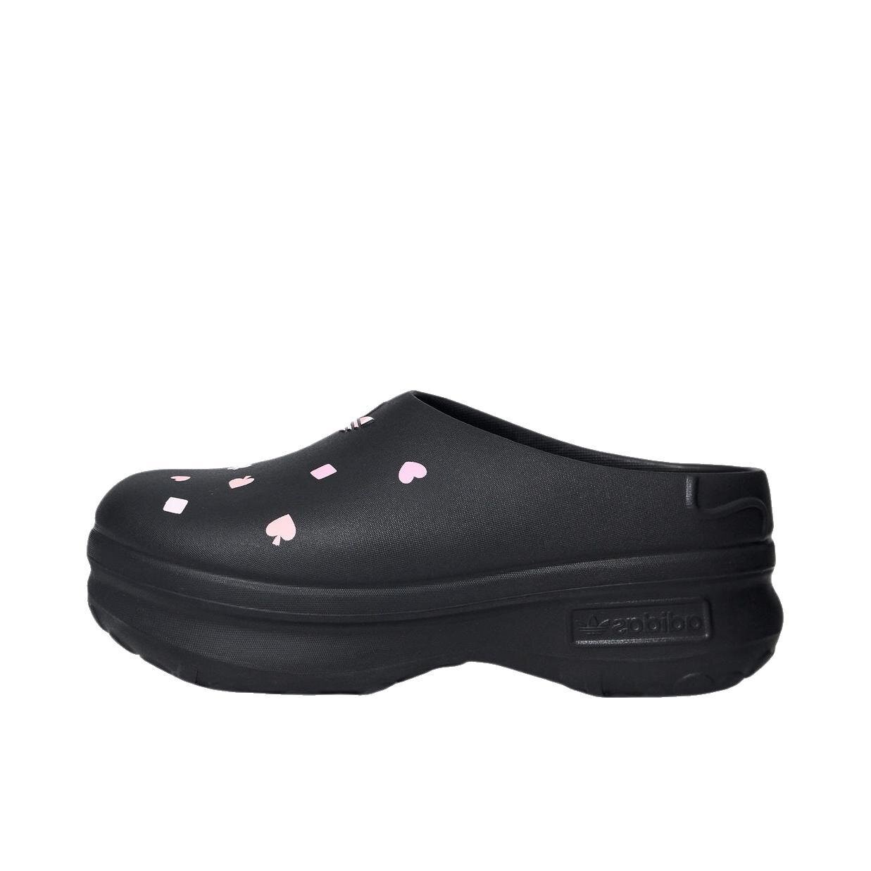 XHH Adidas阿迪达斯 ADIFOM STAN MULE 运动拖鞋 女款 黑色KH5901