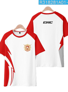 AG.AL队服EWC成都超玩会战队比赛服一诺同款短袖T恤速干王者衣服