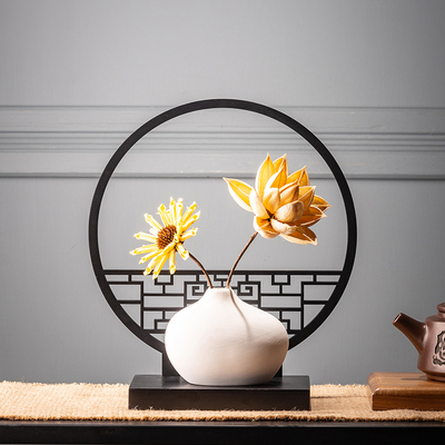 速发干花摆菊真花束真风干麦穗招摆永生花财件创意客厅装饰小雏设