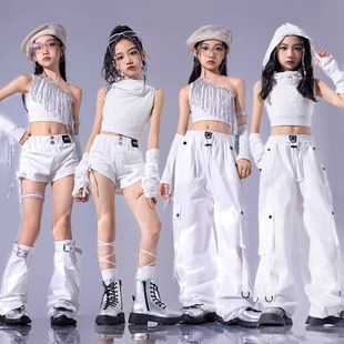 速发爵士舞秀服装潮酷ja团z时髦套装少儿爵士演出服z少儿走孩潮服