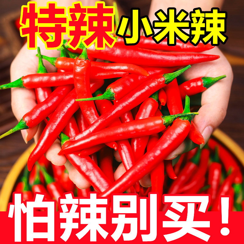 云南特辣小米辣椒新鲜5斤魔鬼红辣椒朝天椒指天椒尖椒蔬菜批发