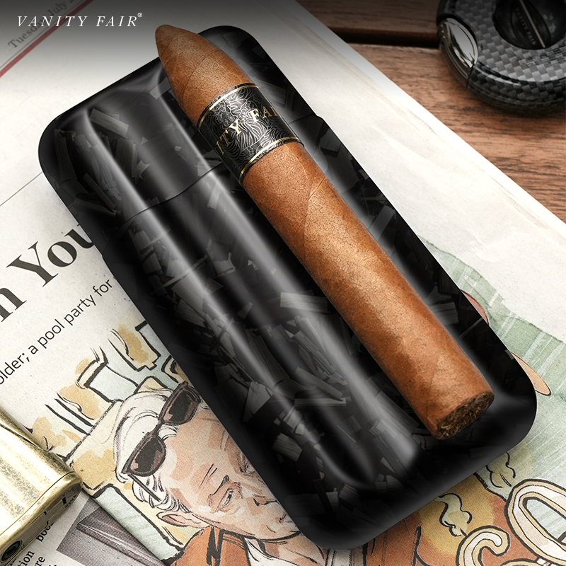 VANITYFAIR碳纤维雪茄盒便携式