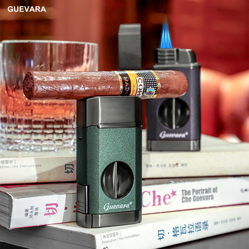 GUEVARA雪茄打火机三直冲多功能
