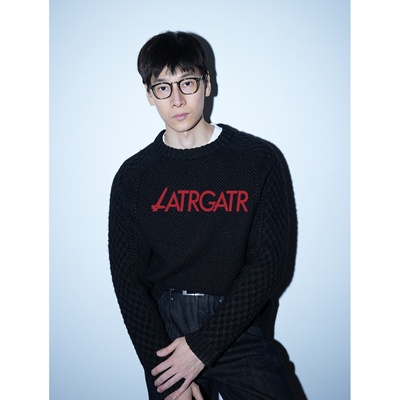 LATRGATR 甲链花纹毛衣 Shetland&charcoal shimmer