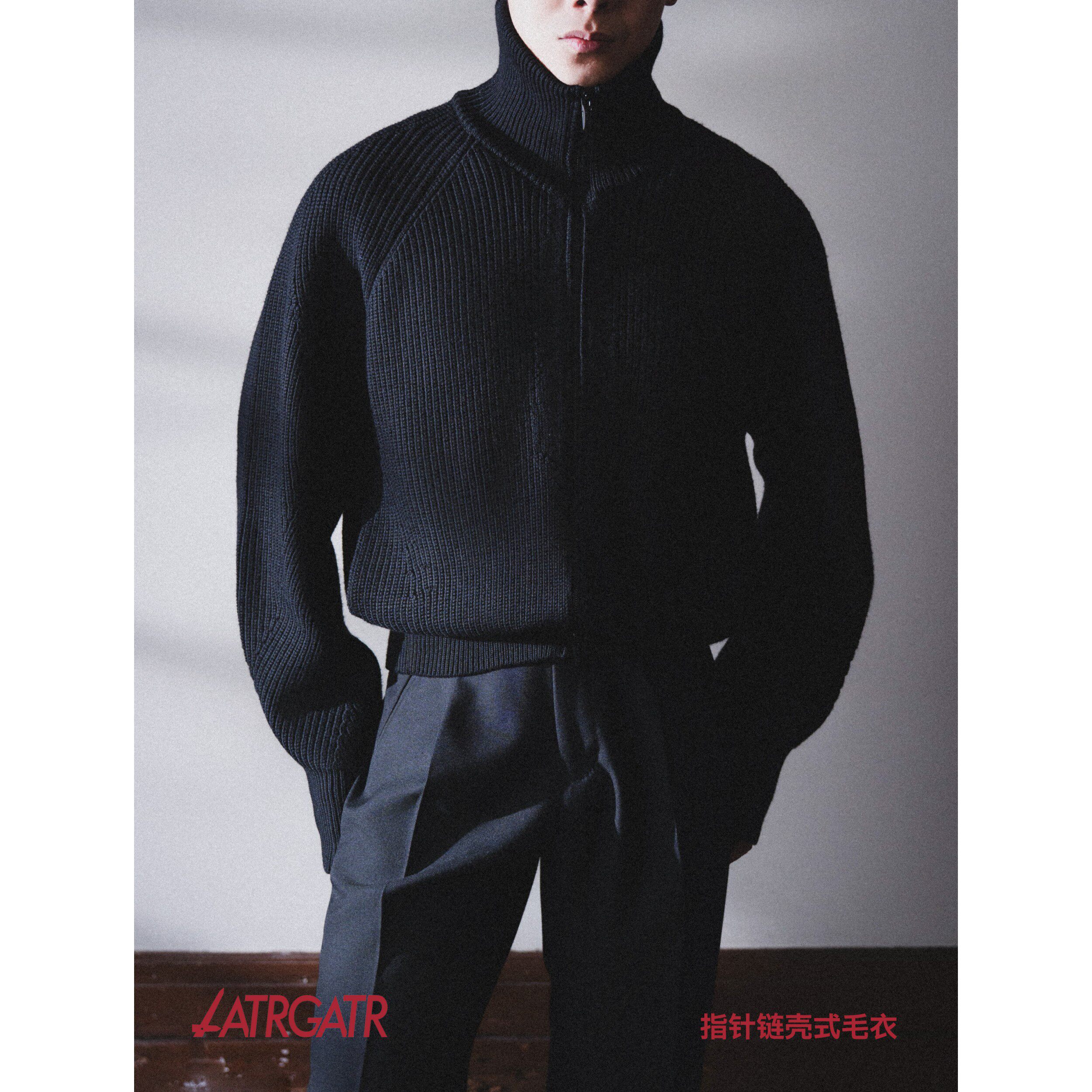 LATRGATR 指针链系列 壳式毛衣 100%羊毛 Extrafine Merino
