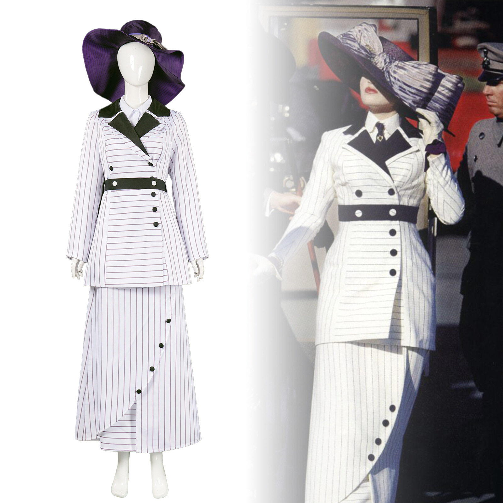 泰坦尼克号罗丝cos服罗丝Rose西服套装电影角色演出C服跨境