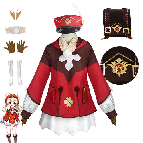 可莉cos服 Genshin萝莉cosplay动漫角色扮演服装万圣节表演服
