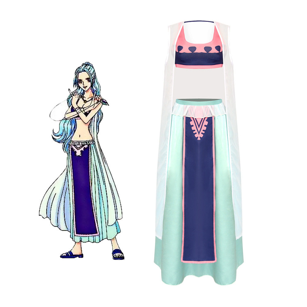 海贼王onepiece薇薇cos服vivi角色扮演cosplay万圣节长裙全套