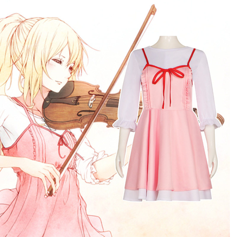 四月是你的谎言cos服宫园薰cosplay女装宫园薰日常款同款连衣裙