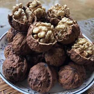 核桃新货2025年纸皮核桃薄皮云南野生老树大山黑桃孕妇核桃5斤装