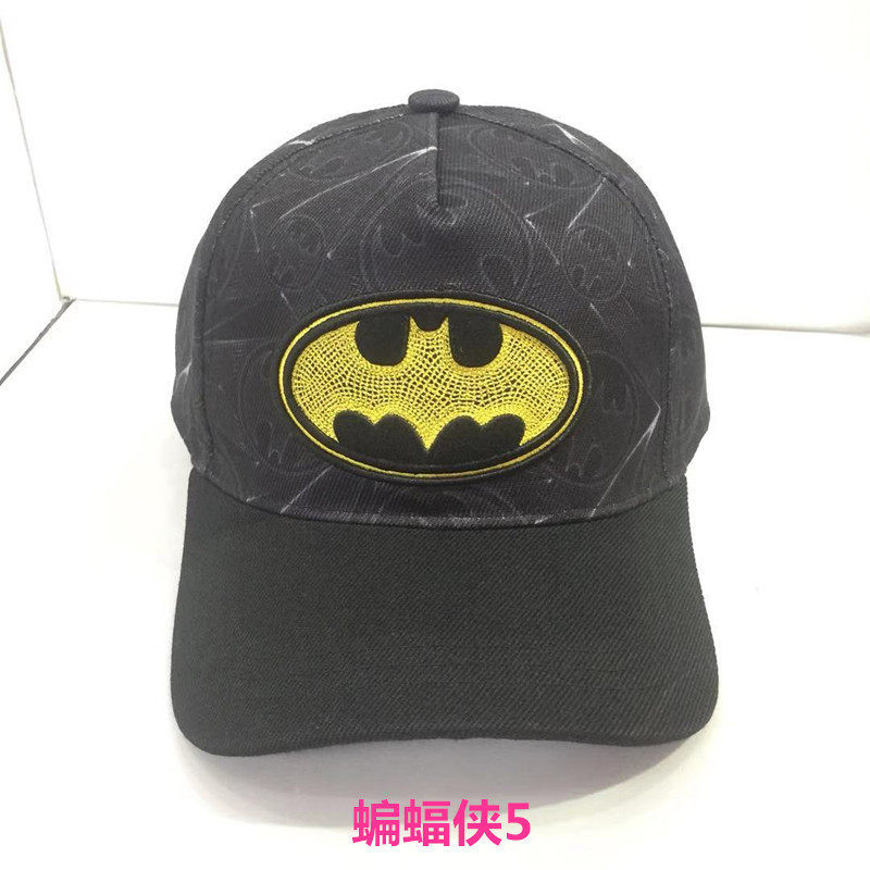 DC蝙蝠侠平沿帽子小丑女四季韩版潮大檐hiphop嘻哈棒球学生帽子