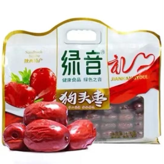 1000g狗头枣 陕西延安特产红枣 一级礼盒装