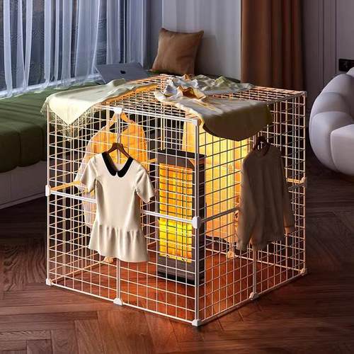 晾衣架免打孔可拆卸的折叠烘干