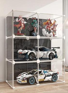 手办展示柜高达乐高积木透明收纳神器仿亚克力玩具大号模型陈列架