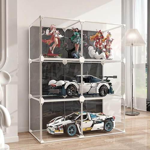 手办展示柜高达乐高积木收纳神器