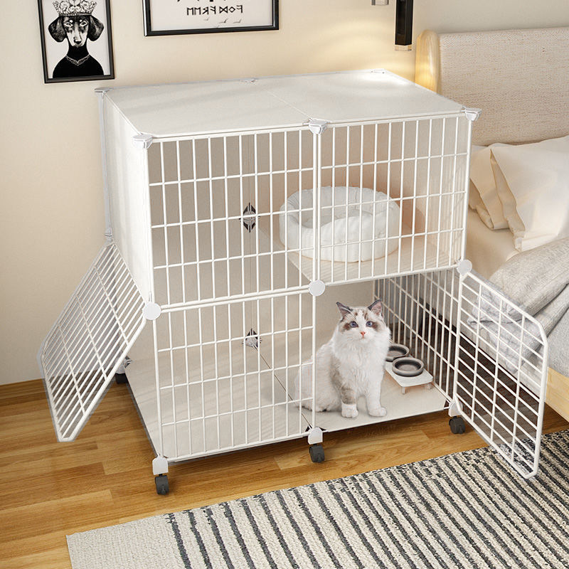 猫笼子家用幼猫室内加密一层二层特价半封闭加固超大空间猫咪屋舍