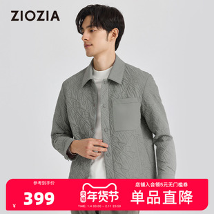【保暖】ZIOZIA男士冬季新品休闲易打理棉服夹克外套ZJDD4208W