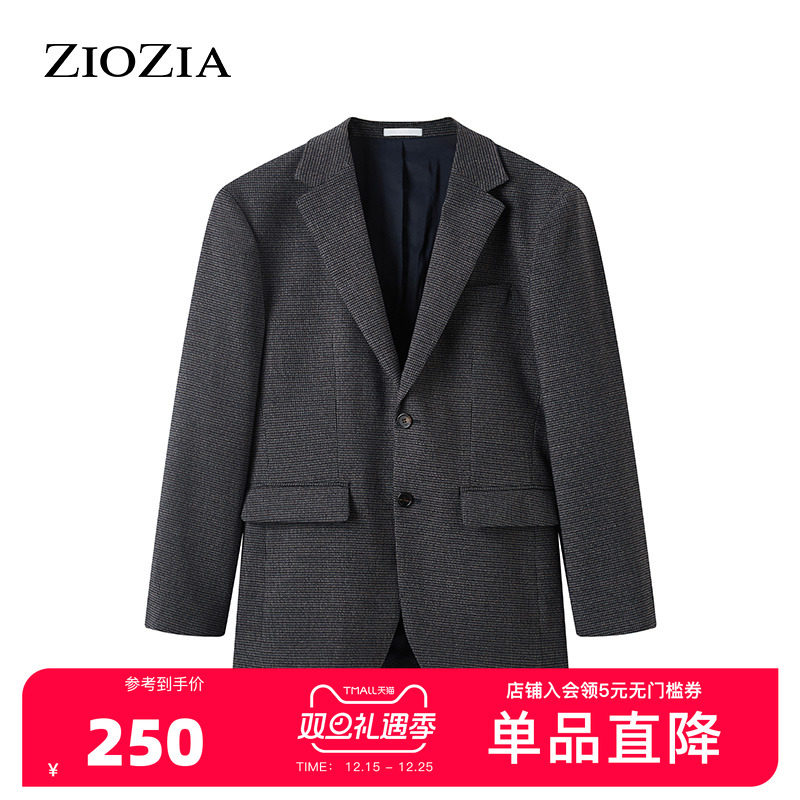 ZIOZIA休闲西服男秋冬韩系青年简约休闲西便服ZKG14903J