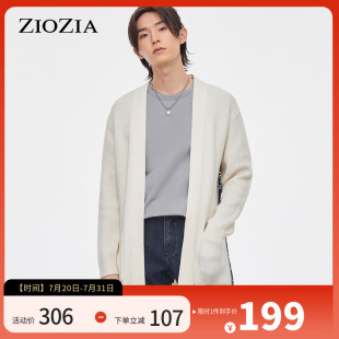 毛衣针织衫 ZIOZIA宽松时尚 开衫 秋冬季 ZEC13863L 男士