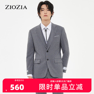 青年商务正装 ZIOZIA西装 韩版 新款 西服外套男ZSB21104C 外套春季