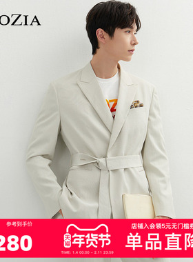 ZIOZIA西装春韩风经典小西服纯色便西休闲外套男士ZKG11202M