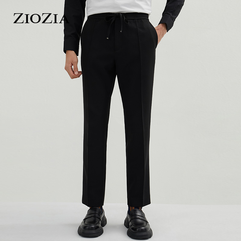 ZIOZIA春季时尚休闲修身男士青年商务纯色西裤ZPP11162B