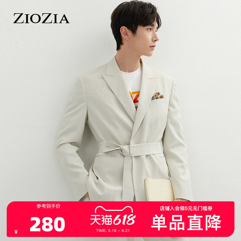 ZIOZIA西装春韩风经典小西服纯色便西休闲外套男士ZKG11202M