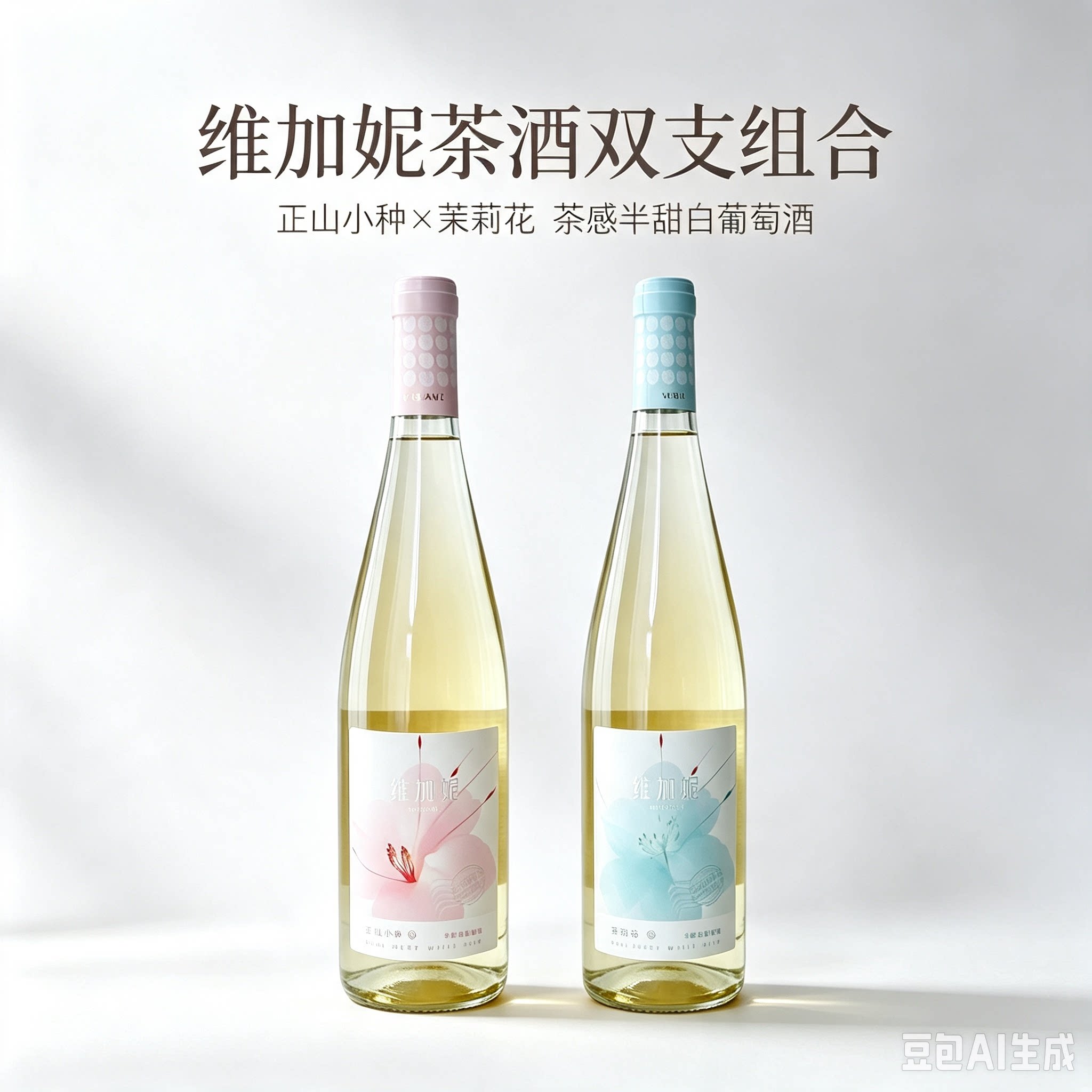 【中秋送礼】宁夏贺兰山东麓维加妮酒庄茶酒组合半甜型女生微醺